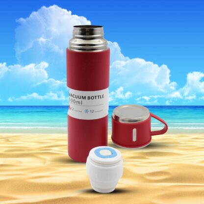 Stainless Steel Vacuum Insulated Water Bottle With Coffee / Tea Mug (500 ML) - Image 7