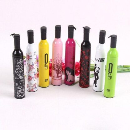 Pocket Folding Wine Bottle Umbrella - Image 5