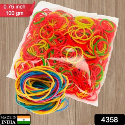 Multicolor Rubber Bands (Elastic & Reusable, Office & Home) - Image 2