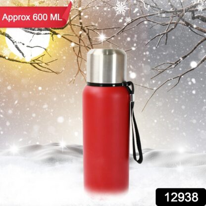 Stainless Steel Water Bottle, Fridge Water Bottle, Stainless Steel Water Bottle Leak Proof, Rust Proof, Cold & Hot Thermos steel Bottle| Leak Proof | Office Bottle | Gym | Home | Kitchen | Hiking | Trekking | Travel Bottle (Approx 600ML) - Image 2