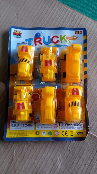 Vehicle Car Engineering Automobile Construction Car Toys Set for Children Kids Crane Excavator Road Roller Forklift Mixer Truck Transporter Truck Machine Construction Toys (6 Pcs Set) - Image 7