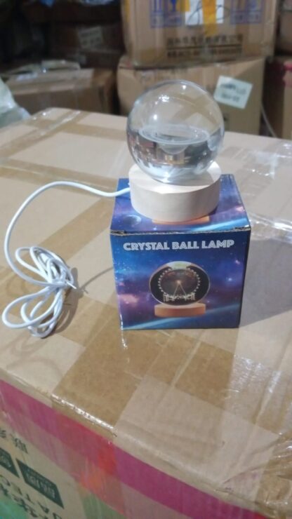 Astronaut  3D Crystal Ball lamps With Wood Base (1 Pc) - Image 7