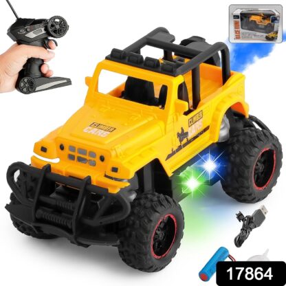 Mist Spray Race Car Toy Off Road Speed Car With Smoke (Water Sprayer Mist With Light) High Strength Climbing Power & Smoke Effect (Color May Vary), Kids - Image 2