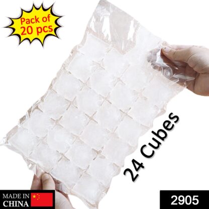 Disposable Ice Cube Bags, Stackable Easy Release Ice Cube Mold Trays Self-Seal Freezing Maker,Cold Ice Pack Cooler Bag for Cocktail Food Wine - Image 2