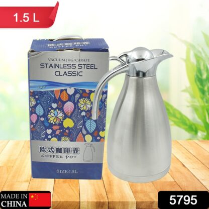 Vacuum Insulated Kettle Jug (Stainless Steel): 1.5L Sizes - Image 2