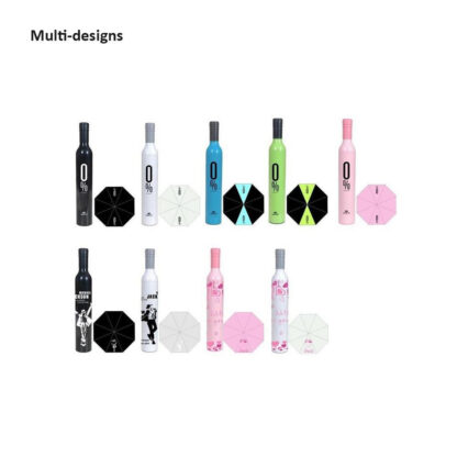 Pocket Folding Wine Bottle Umbrella - Image 6