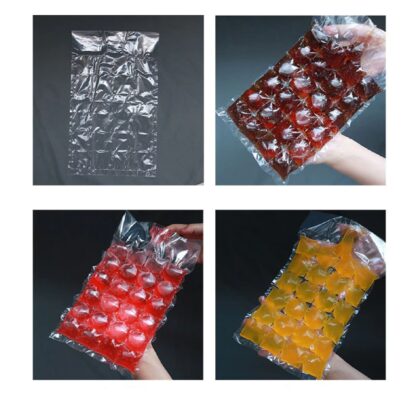 Disposable Ice Cube Bags, Stackable Easy Release Ice Cube Mold Trays Self-Seal Freezing Maker,Cold Ice Pack Cooler Bag for Cocktail Food Wine - Image 6