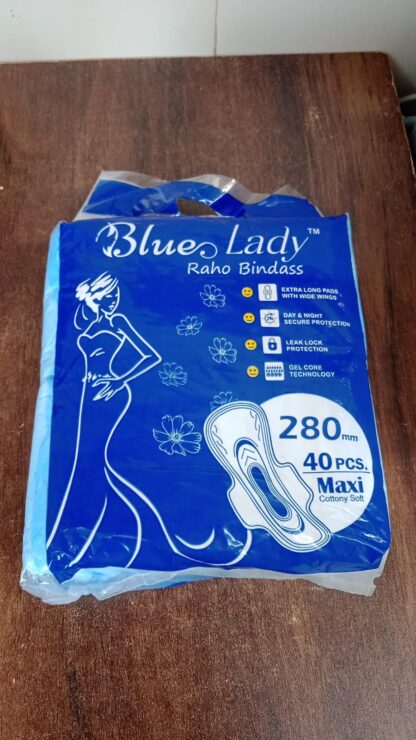 Blue Lady Extra Long Pads With Wides Wings Sanitary Pads – 280 mm, 40-Pack - Image 8