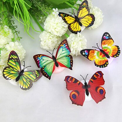 The Butterfly 3D Night Lamp Comes with 3D Illusion Design Suitable for Drawing Room, Lobby.n  (Loose) - Image 9