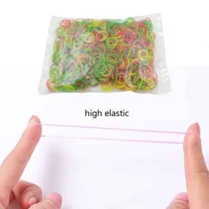 Multicolor Rubber Bands (Elastic & Reusable, Office & Home) - Image 3