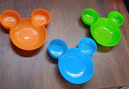 Mickey Mouse Shape Plates for Kids, BPA Free, & Unbreakable Children’s Food Plate, Kids Bowl, Fruit Plate, Baby Cartoon Bowl Plate, Tableware (1 Pc) - Image 8