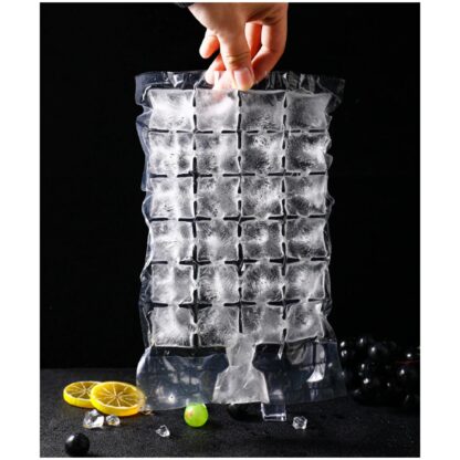 Disposable Ice Cube Bags, Stackable Easy Release Ice Cube Mold Trays Self-Seal Freezing Maker,Cold Ice Pack Cooler Bag for Cocktail Food Wine - Image 7