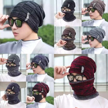 Ultra Soft Unisex Woollen Beanie Cap Plus Muffler Scarf - Image 3