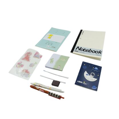 Cartoon Stationery Box  Cartoon Design School Box Book , diary , Pen , Eraser, Sharpner , Sticker & Pen Refill Student Gift School box  (1 box) - Image 5