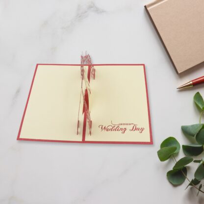 Unique 3D Pop-Up Wishing Card (Wedding): 1 Pc - Image 4