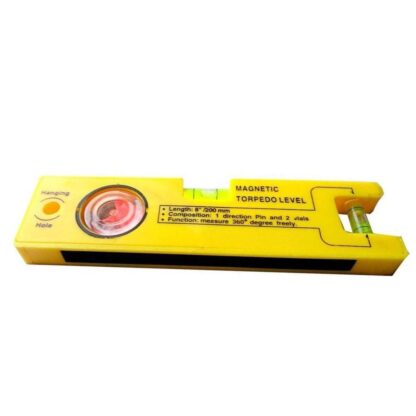 8-inch Magnetic Torpedo Level with 1 Direction Pin, 2 Vials and 360 Degree View - Image 6