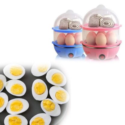 Egg Boiler / Poacher / Cooker / Electric Steamer (2 Layer) - Image 3