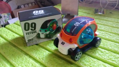 Plastic 360 Degree Rotating Stunt Car Toy for Kids - Bump and Go Action with 4D Lights and Music, Plastic Mini Car with Disco Ball (1 Pc / Battery Not Included) - Image 7