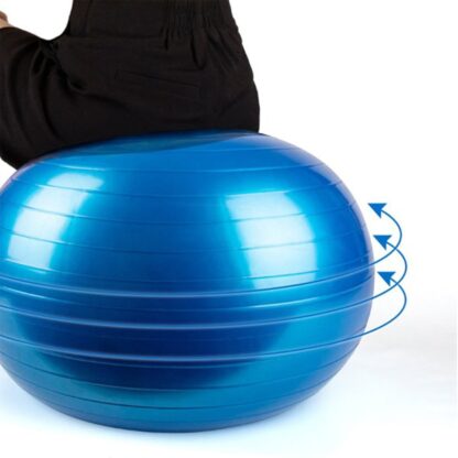 Heavy Duty Gym Ball Non-Slip Stability Ball with Foot Pump for Total Body Fitness - Image 5