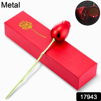 Metal Red Rose Couple Jewelry Box-Fancy Jewelry Box (1 Pc) - Image 2