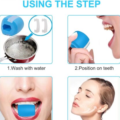 Blue Mouth Exerciser Used To Gain Sharp And Chiselled Mouth Easily And Fast (1 Pc) - Image 4