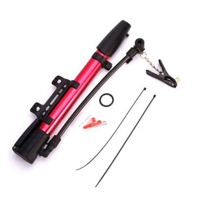 Aluminum Mini Bicycle Air Pump (Multicolor) - Image 5