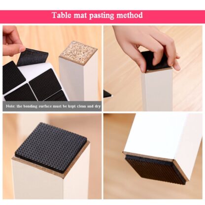 28 pc Rubber furniture Pads Self Sticking Non Slip Furniture Noise Insulation Pads - Image 7