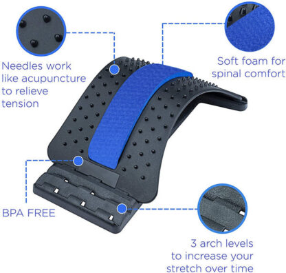 Multi-Level Back Stretcher Posture Corrector Device For Back Pain Relief - Image 7