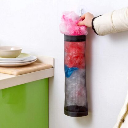 Hanging Waste Bag Holder, Garbage Bag Storage Bag, Widening Handle Hanging Sturdy for Store Garbage Bags Home Store Debris Kitchen, Bedroom Large Capacity for Restaurant (1 Pc) - Image 5