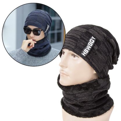 Ultra Soft Unisex Woollen Beanie Cap Plus Muffler Scarf - Image 5