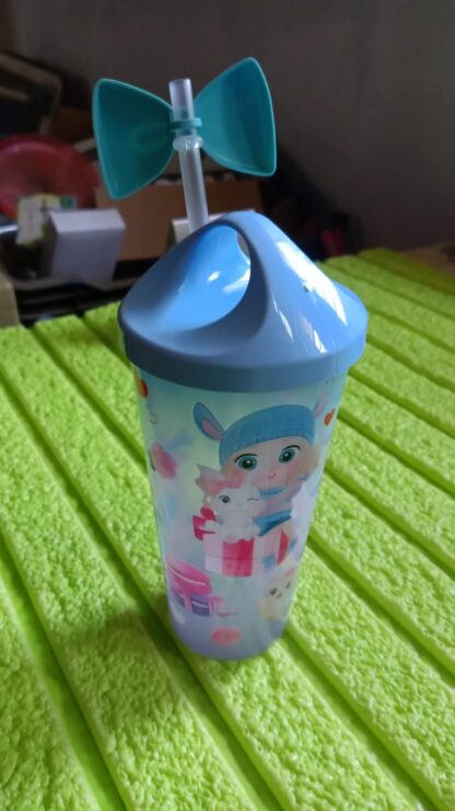 Unicorn Water Bottle with Straw & Lid for Kids (With Light) - Image 6