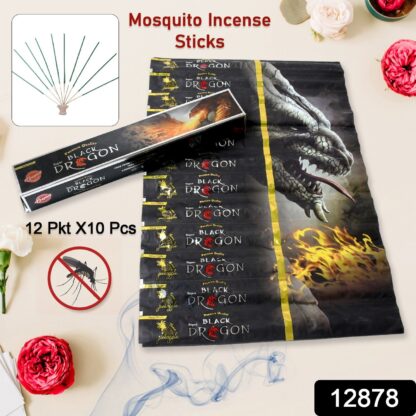 Mosquito Agarbatti Stick Herbal Mosquito Agarbatti 1 Box ( 12 Packet / 120 Sticks ) ( Incense Stick ) - Image 2