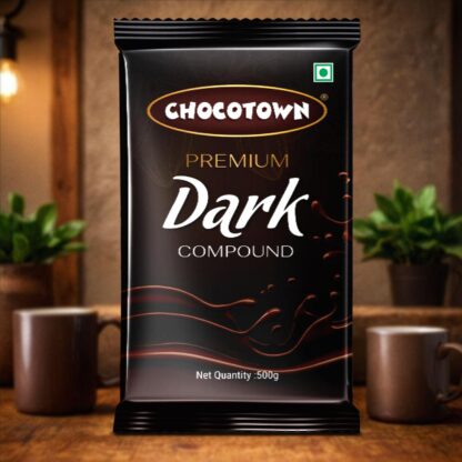 Dark Compound 500gm | Chocotown Dark Choco Slab - Image 7