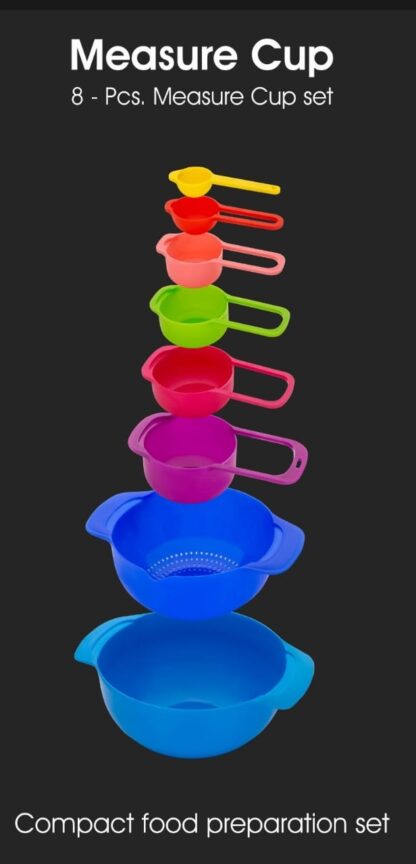 Multi-Purpose Nesting Bowls and Measuring Cups Set