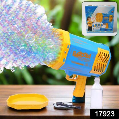 69 Holes Big Rechargeable Powerful Machine Bubble Gun Toys for Kids Adults, Bubble Makers, Big Rocket Boom Bubble Blower Best Gifts - Image 2