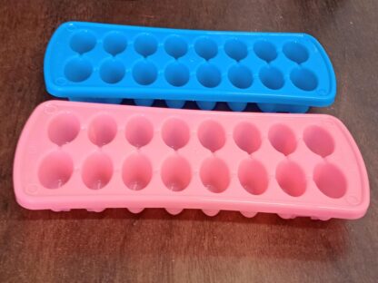 Plastic Ice Cube Tray- Cube Plastic Ice Cube Moulds & Tray with Flexible Ice Trays, Stackable Flexible & Twist Release Safe Ice Cube Molde - Image 8