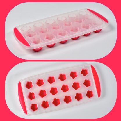 Ice Mould Flower Shape 18 Cavity Mould ice Tray Sphere ice Flower Mould Small ice Flower Tray Mini ice Cube Tray - Image 8