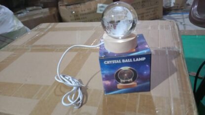 World 3D Crystal Ball lamps With Wood Base (1 Pc) - Image 7