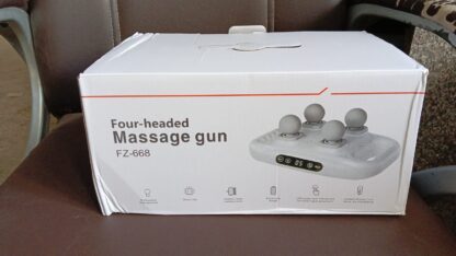 Handheld Full Body Massager 4-Head Massage Gun (1 Pc) - Image 7