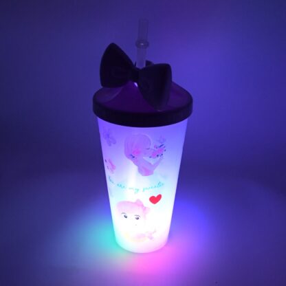 Unicorn Water Bottle with Straw & Lid for Kids (With Light) - Image 7