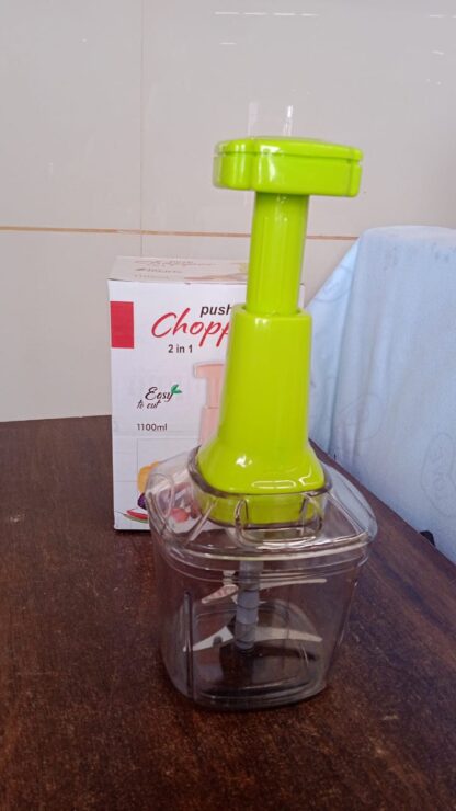 2in1 Press Vegetable Choppers for Kitchen (1100 ML) - Image 8