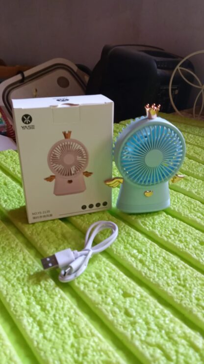 Cute Electric Mini Handheld Fan, Portable USB Rechargeable Mini Fan for Home, Office, Travel and Outdoor Use (1 Pc) - Image 9