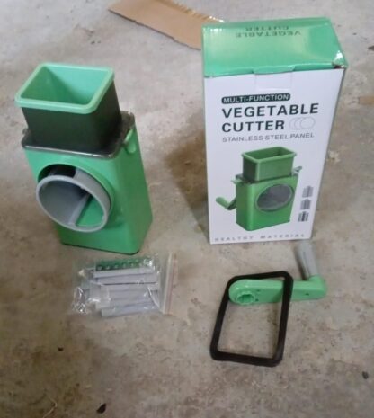 Stainless Steel Vegetable Chopper with 6 Blades - Kitchen Mandoline Slicer - Image 4