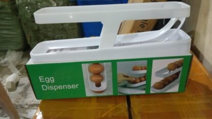 Plastic 2-Tier Rolling Egg Dispenser For 12-14 Eggs (1 Pc) - Image 9