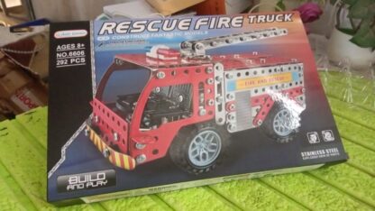 Metal DIY Fire Truck Building Blocks for Kids (Fire Truck / 292pcs of truck tool / 1 Set) - Image 8