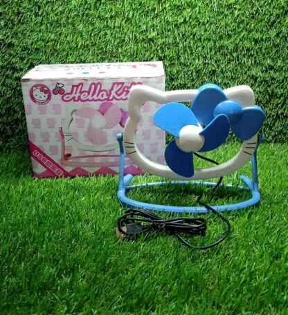 HELLO KITTY CARTOON FAN CUTE BRIGHT COLOR DESKTOP OFFICE USB MINI FAN PERSONAL DESKTOP FAN (Battery Not Include) - Image 6