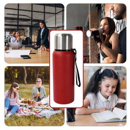 Stainless Steel Water Bottle, Fridge Water Bottle, Stainless Steel Water Bottle Leak Proof, Rust Proof, Cold & Hot Thermos steel Bottle| Leak Proof | Office Bottle | Gym | Home | Kitchen | Hiking | Trekking | Travel Bottle (Approx 600ML) - Image 5